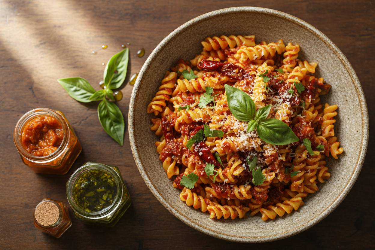 The Ultimate 10-Minute Spicy Chutney Pasta